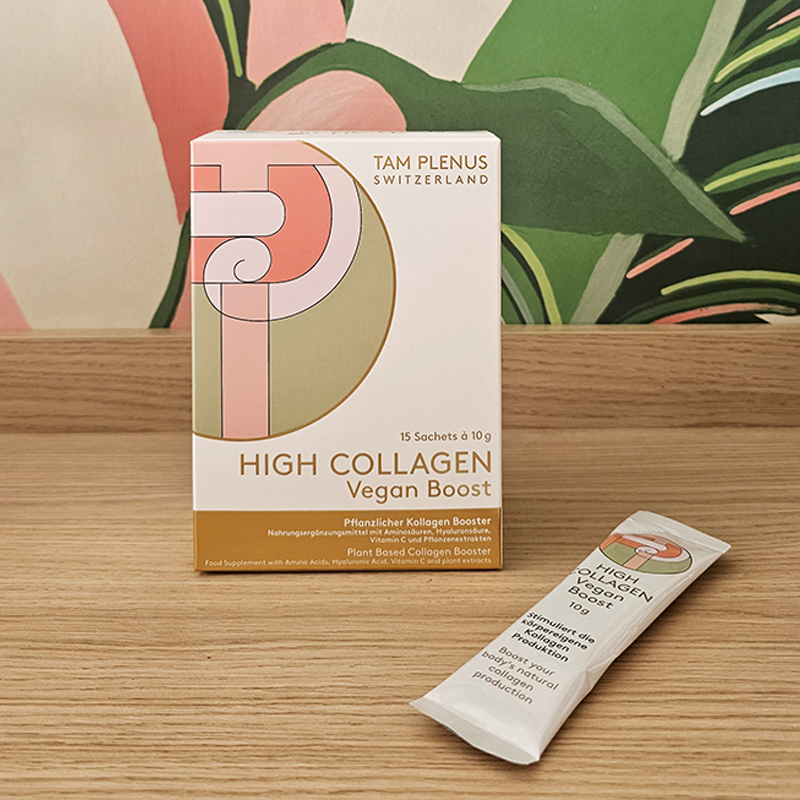 TAM PLENUS High Collagen Vegan Boost Pflanzlicher Kollagen Drink Btl 15 Stk