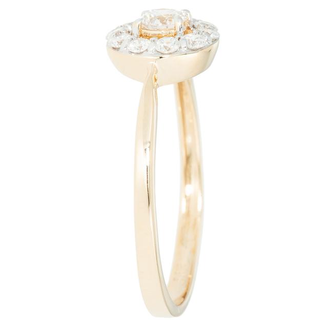 Entourage-Ring, Brillant, 0,50 ct. SI G-H