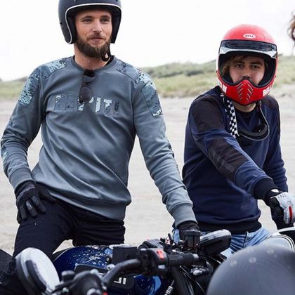 Sweat moto Rev it WHITBY - Bleu