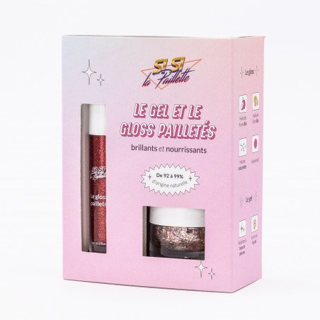Si Si La Paillette Coffret Gel et Gloss Pailletés Vegas