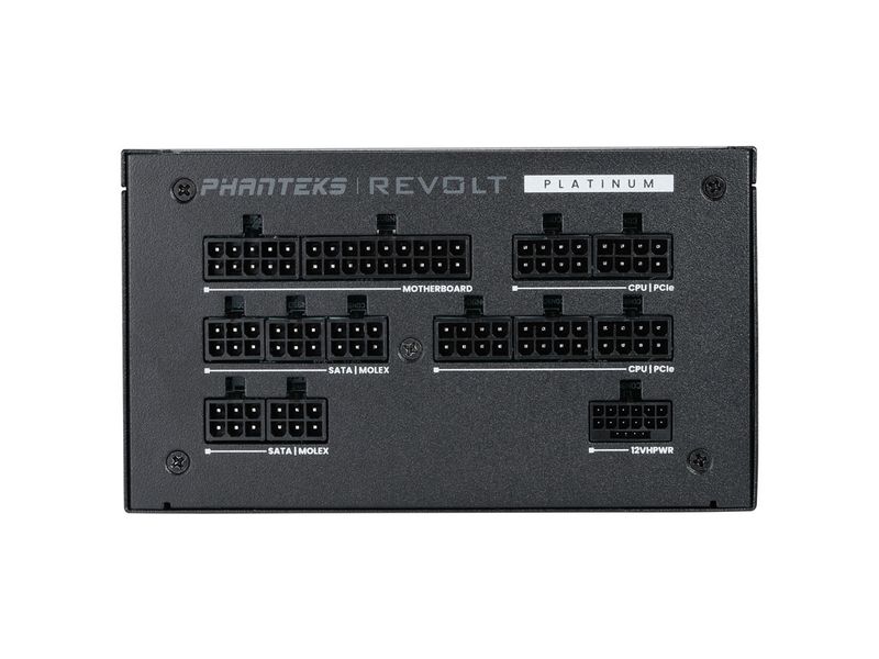 Phanteks Netzteil Revolt Platinum 1200 W Leistungsstarkes, vollmodulares 1200W Netzteil mit ATX 3.0 und PCIe 5.0 Unterstützung