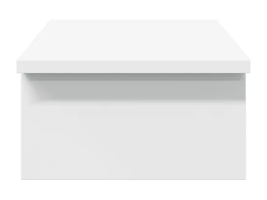 Support de moniteur blanc 50x27x15 cm bois d'ingénierie
