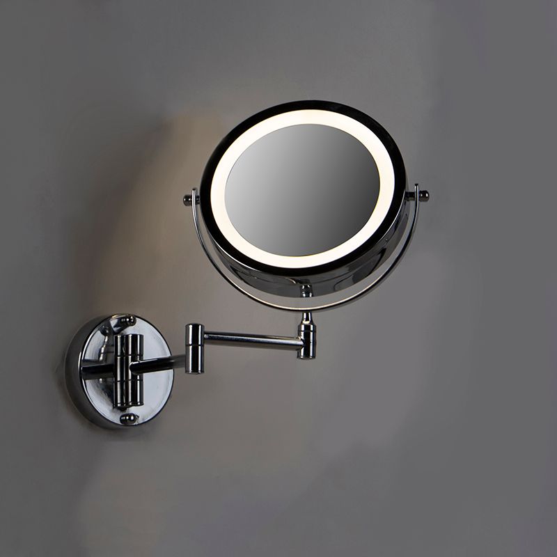 Design wandspiegel chroom incl. LED dim to warm verstelbaar IP44 - Vicino