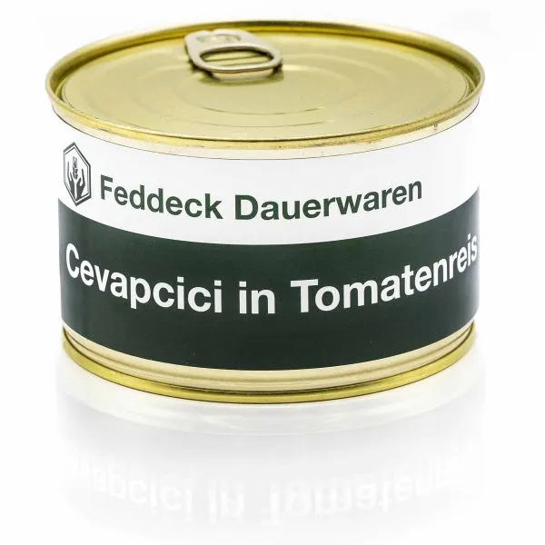 Feddeck Dauerwaren -  Fertiggericht Dose Cevapcici mit Tomatenreis 400 g
