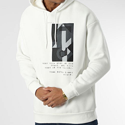 Sweat Capuche 9801 Blanc