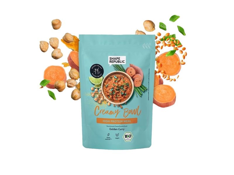 Shape Republic High Protein Meal Creamy Curry 6 x 400 g Veganer Mahlzeitenersatz