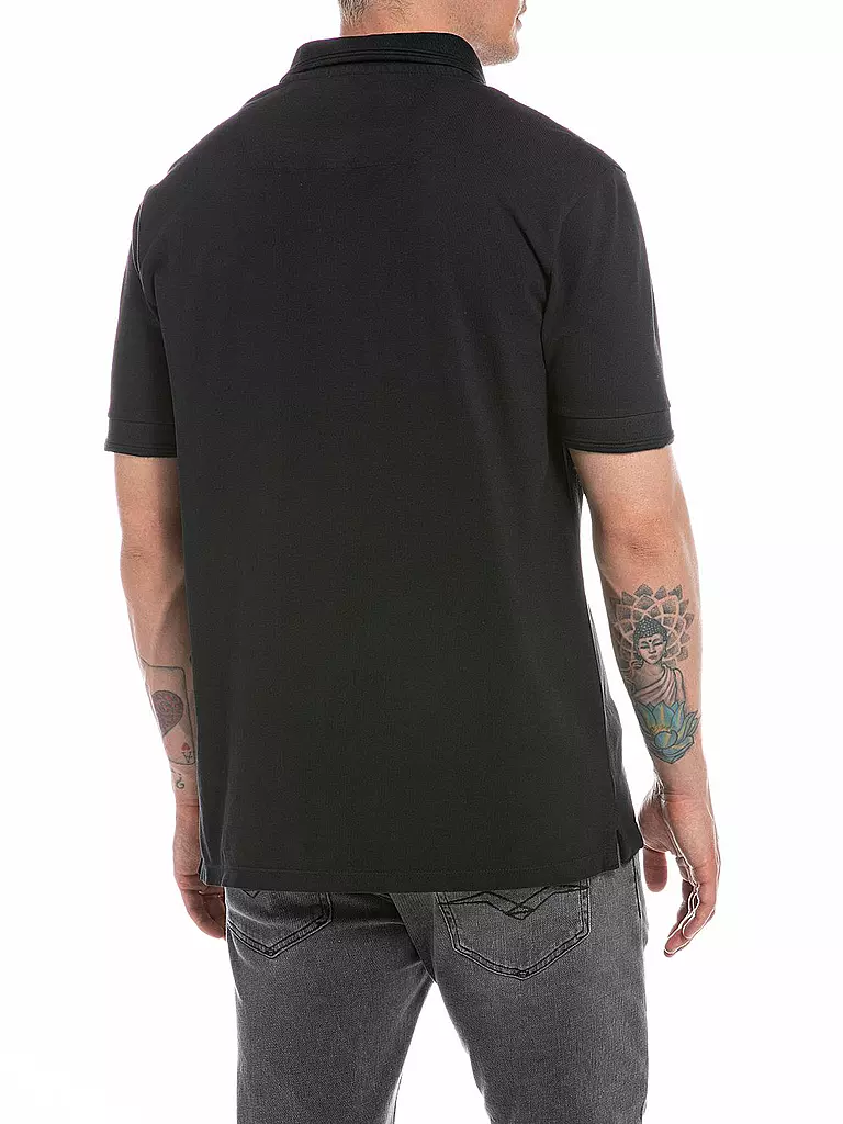 REPLAY Poloshirt  schwarz