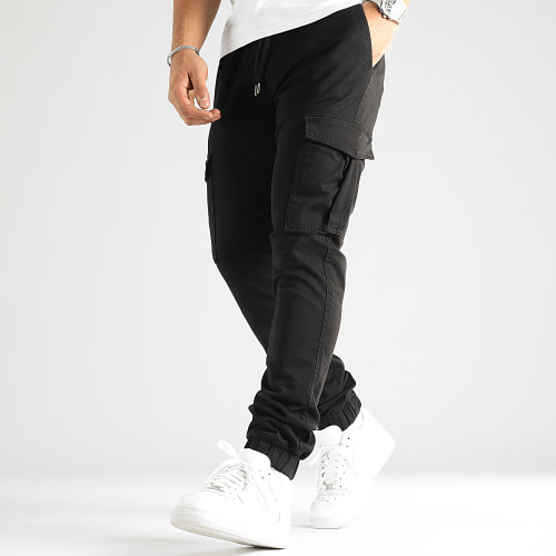 Lot De 2 Pantalons Cargo Regular Fit 2713 2715 Noir Blanc