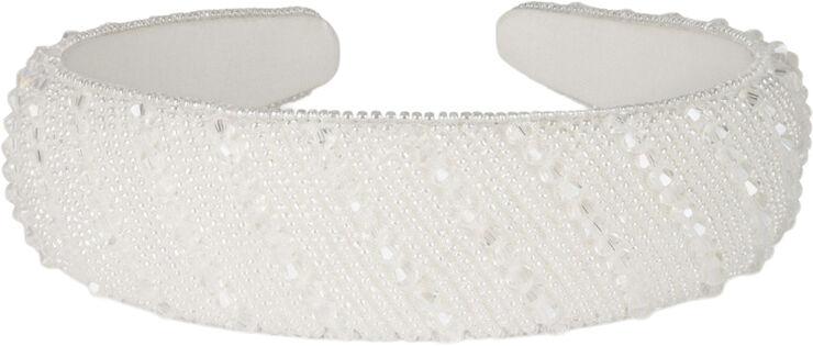Sui Ava Porcelain Headband Large White