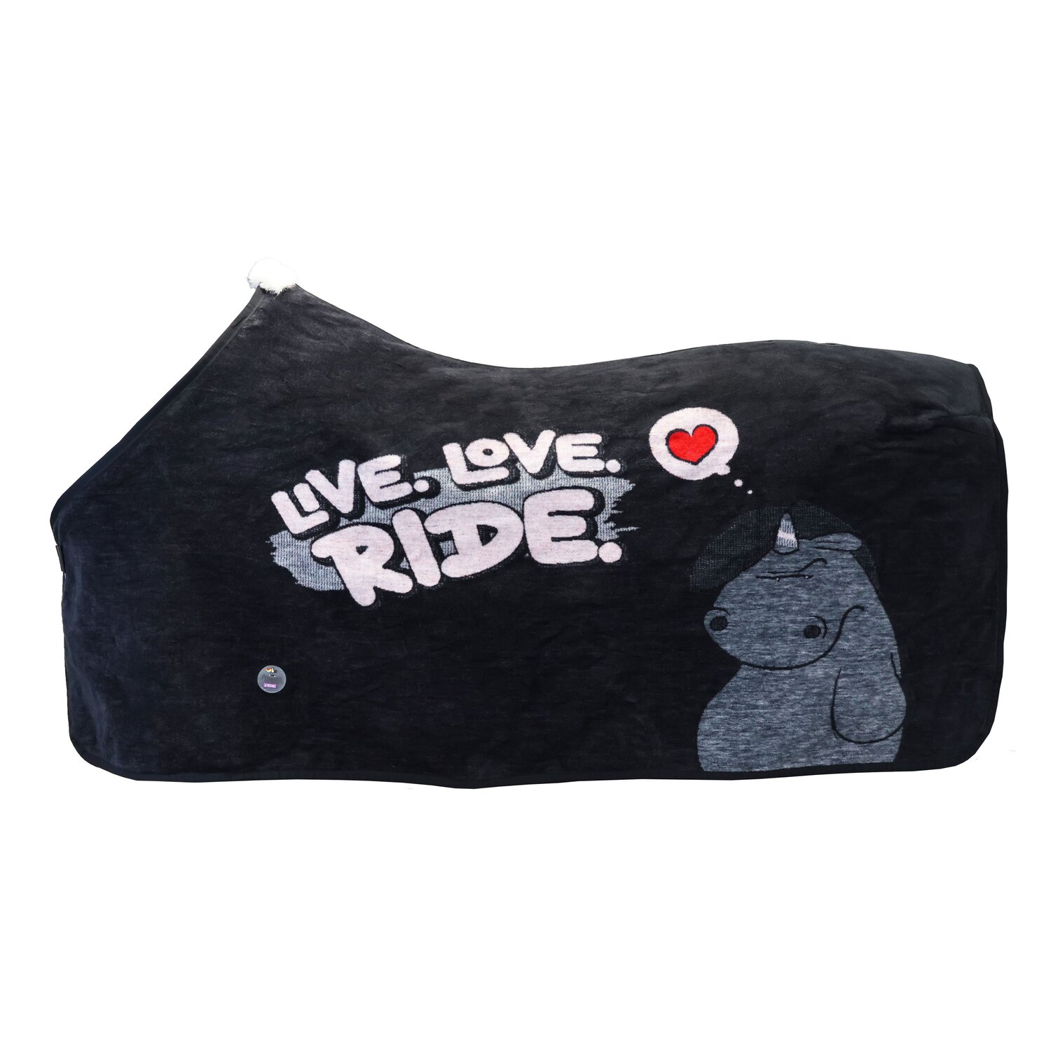 EQUEST Decke Dralon Pummel Live Love Ride  - black