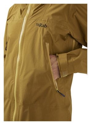 Veste Imperméable Rab Kangri Paclite Plus Marron