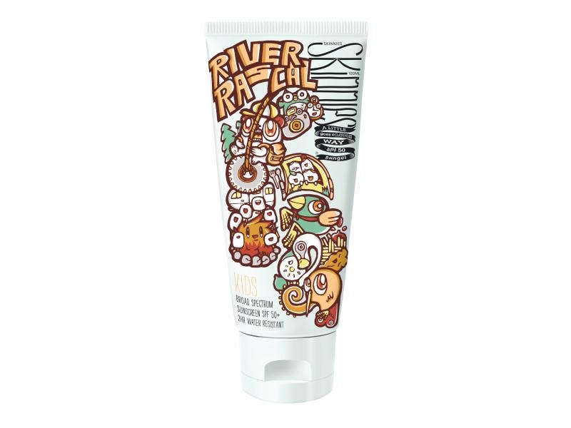 Skinnies Sonnengel Kids River Rascal LSF 50 100 ml Wasserfeste Sonnencrème für Kinder und Babys