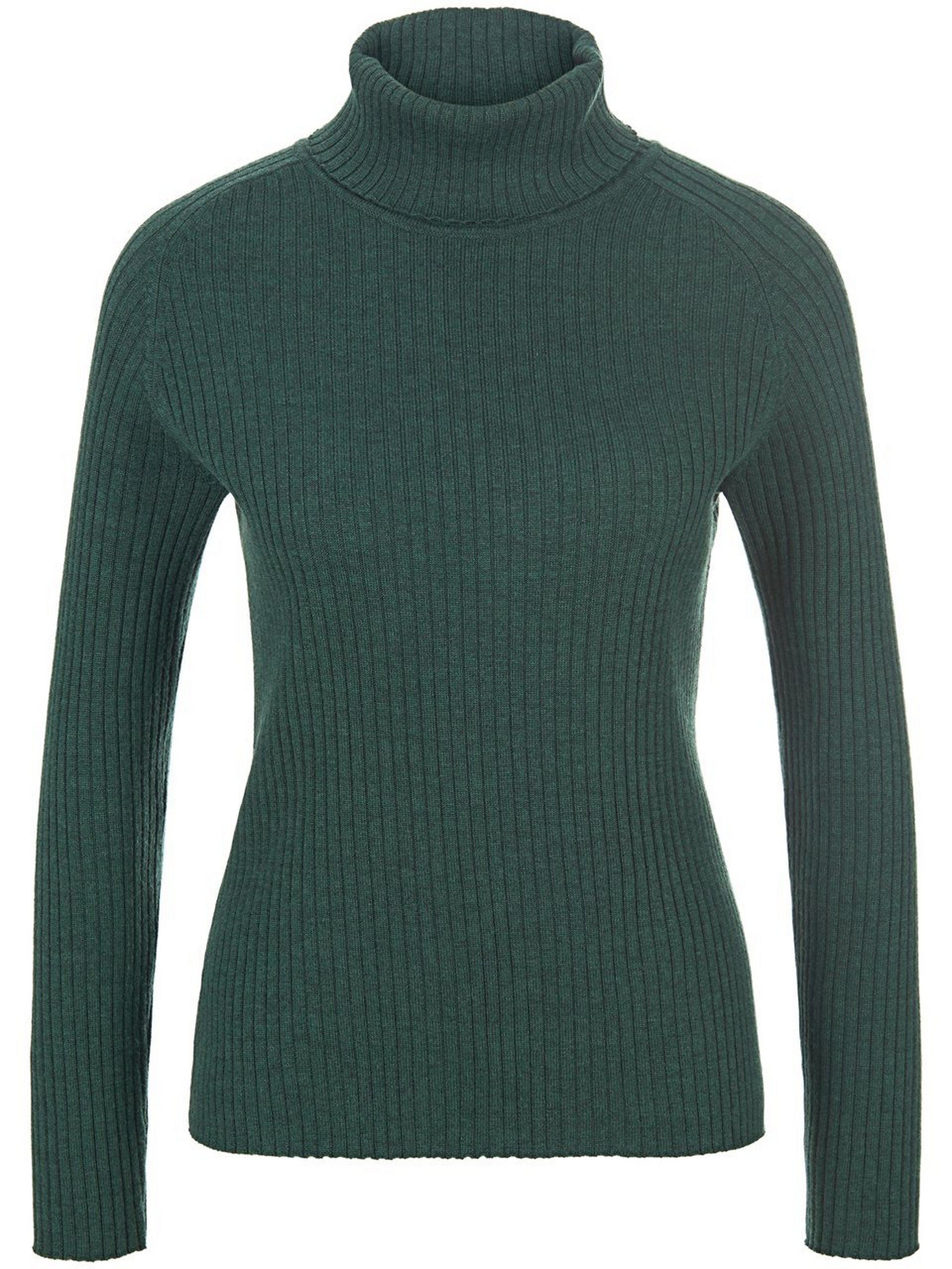 Rollkragen-Pullover aus 100% Schurwolle-Merino