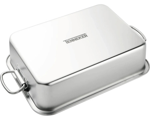 Tenneker RVS grillplaat met rooster, maat L