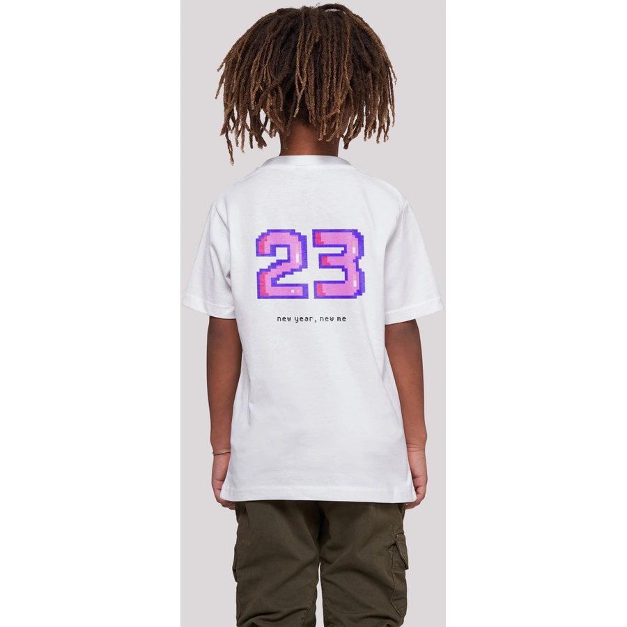 F4NT4STIC T-Shirt SIlvester Party Happy People Only weiß