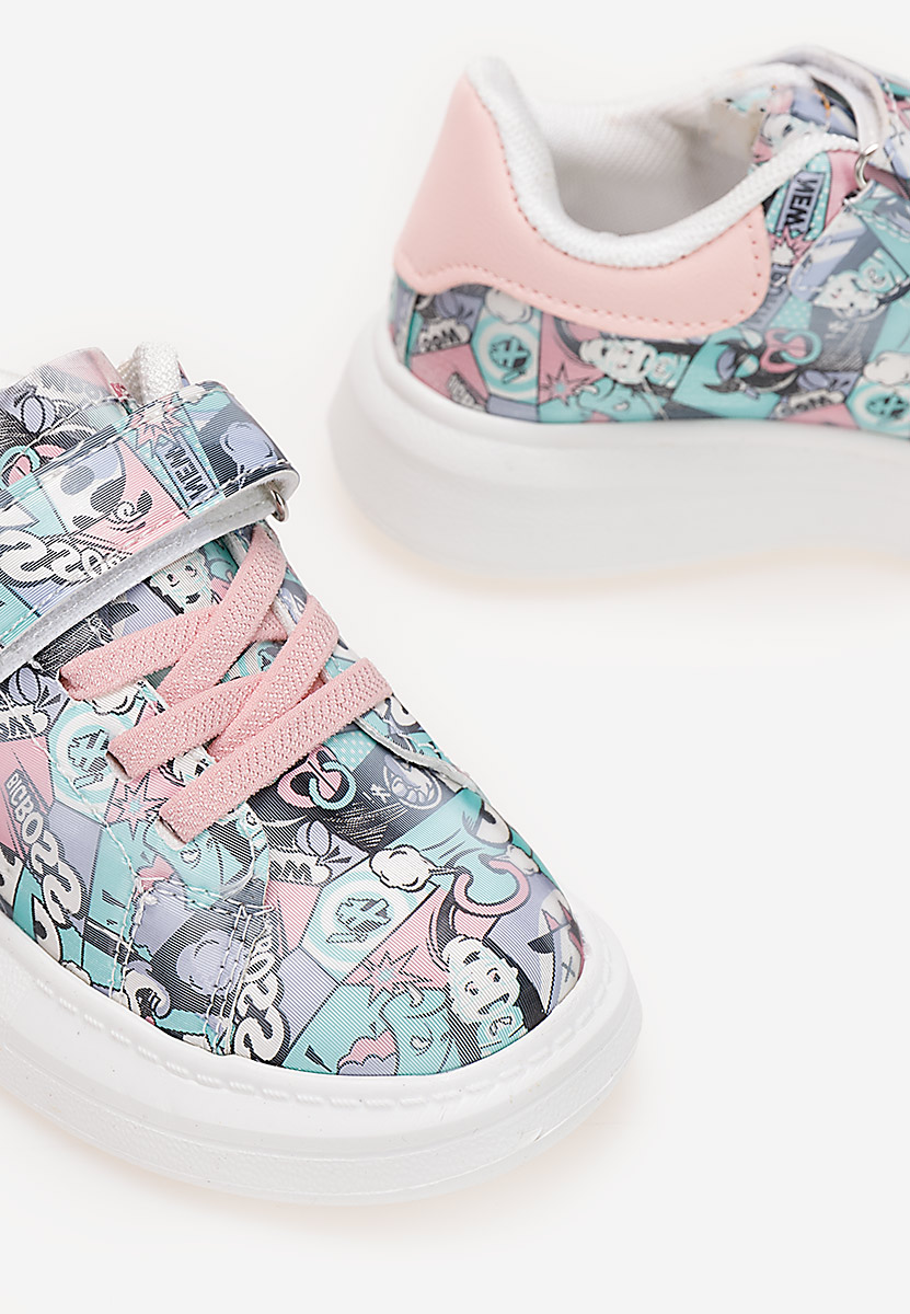 Baskets pour filles roses Comics