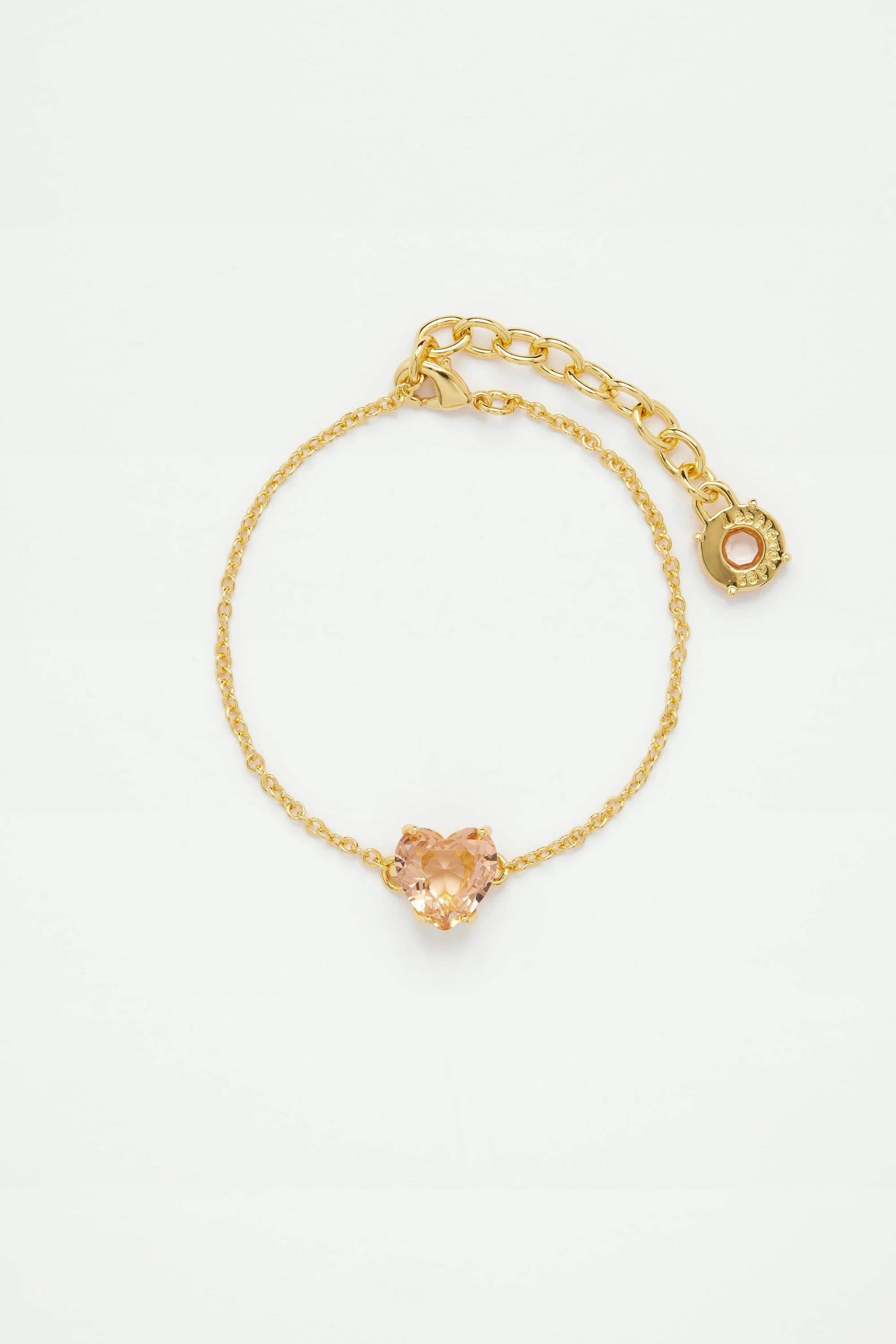 Bracelet fin coeur la diamantineabricot | Rose