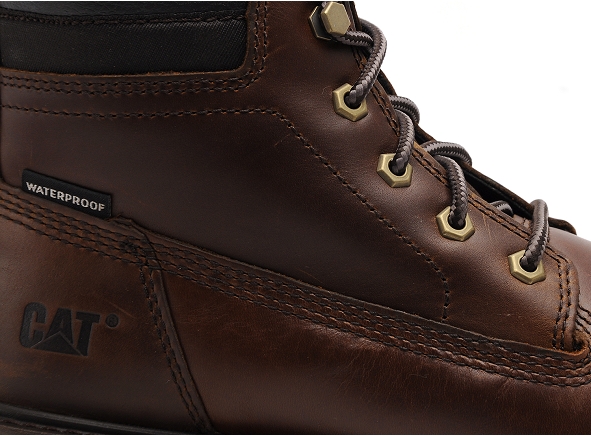 Caterpillar boots bottine homme deplete wp marron