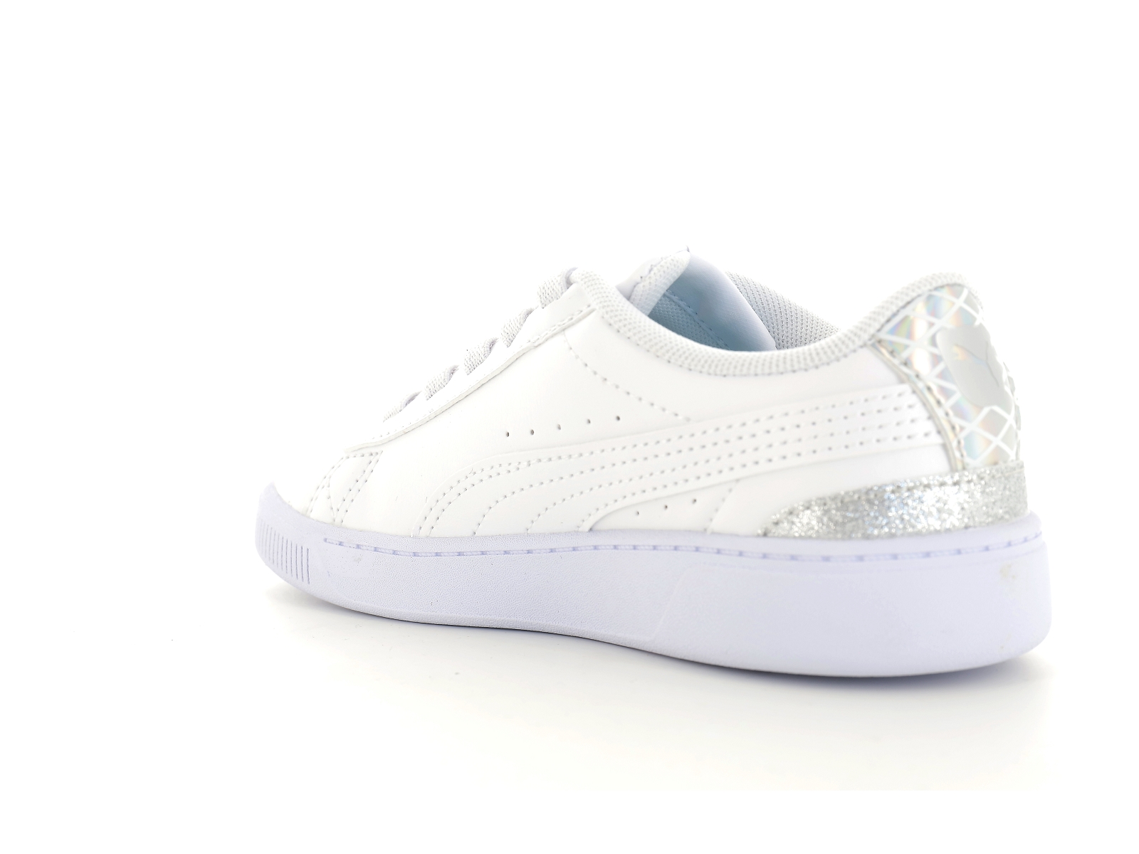 Puma-389739 Matières combinées Blanc Argent