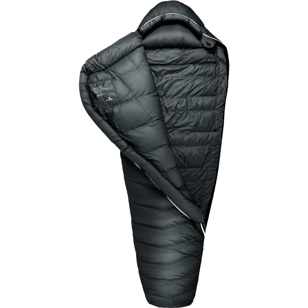 Grüezi Bag Biopod Down Hybrid Ice Extreme 180 Schlafsack deep asphalt