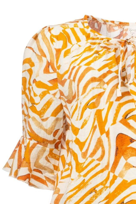 NED oranje dames blouse
