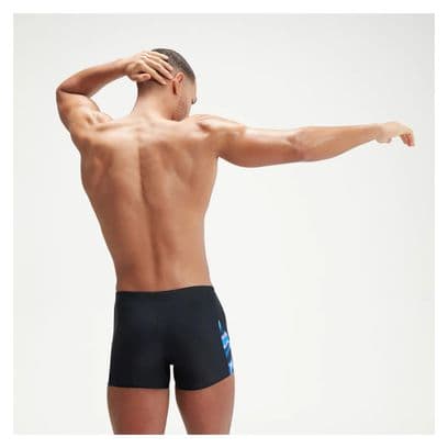 Maillot de bain Homme Allover V-cut Noir/Bleu