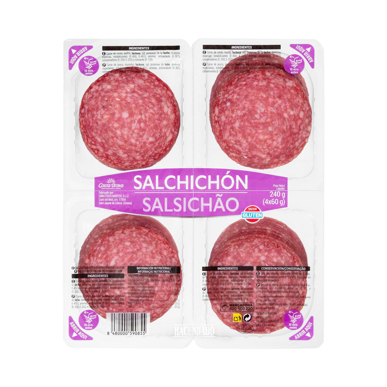 Tranches de saucisses extra Hacendado