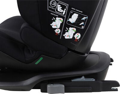 Beemoo Recline i-Size Beltestol, Black Stone