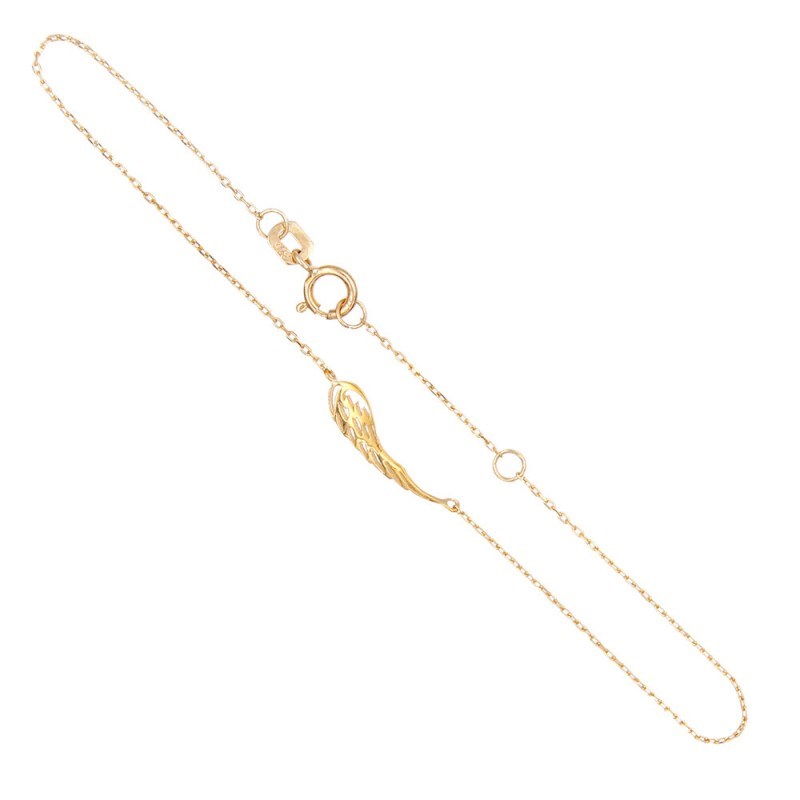 Bracelet Or Jaune - Motif Aile