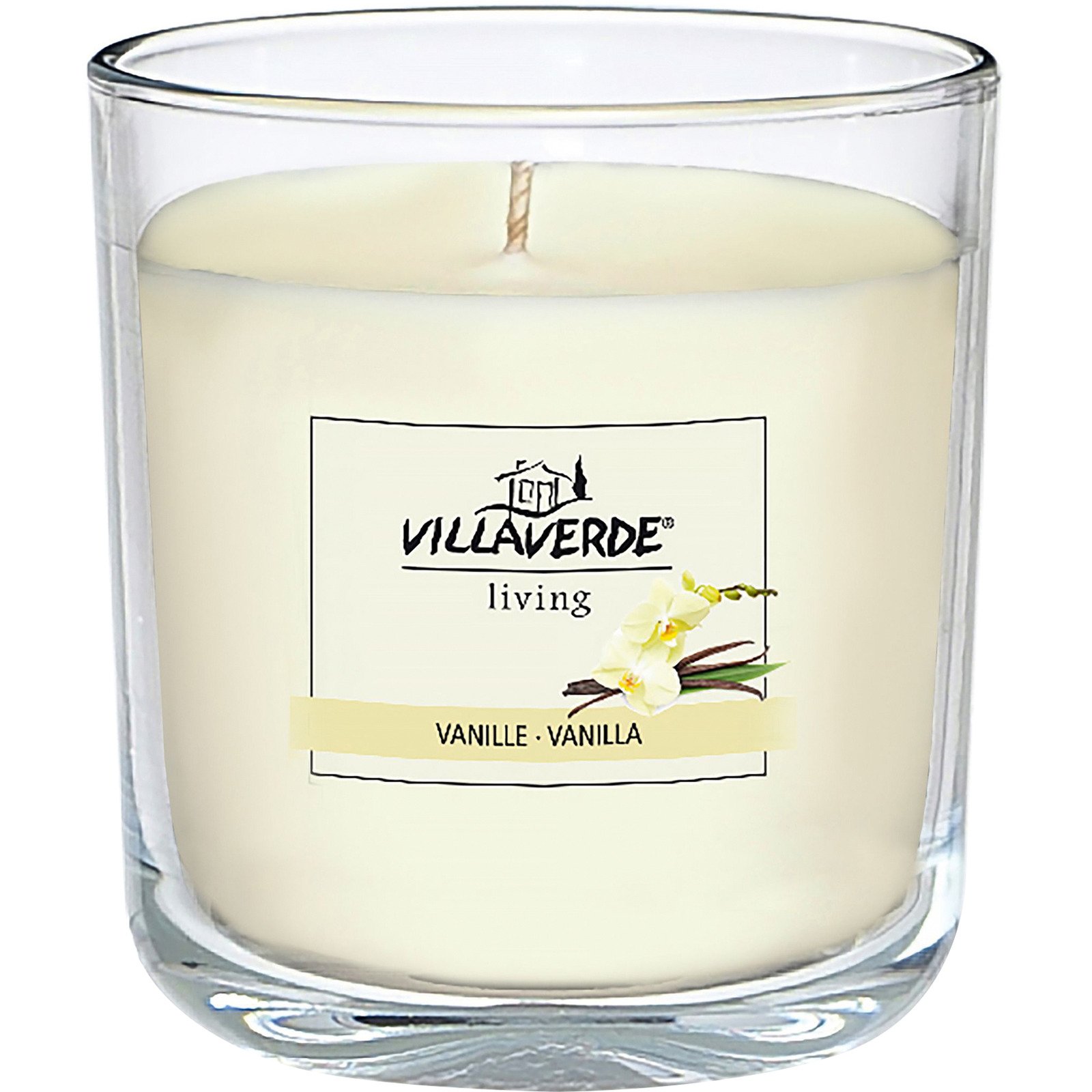 Villa Verde Duftkerze im Glas, Vanille