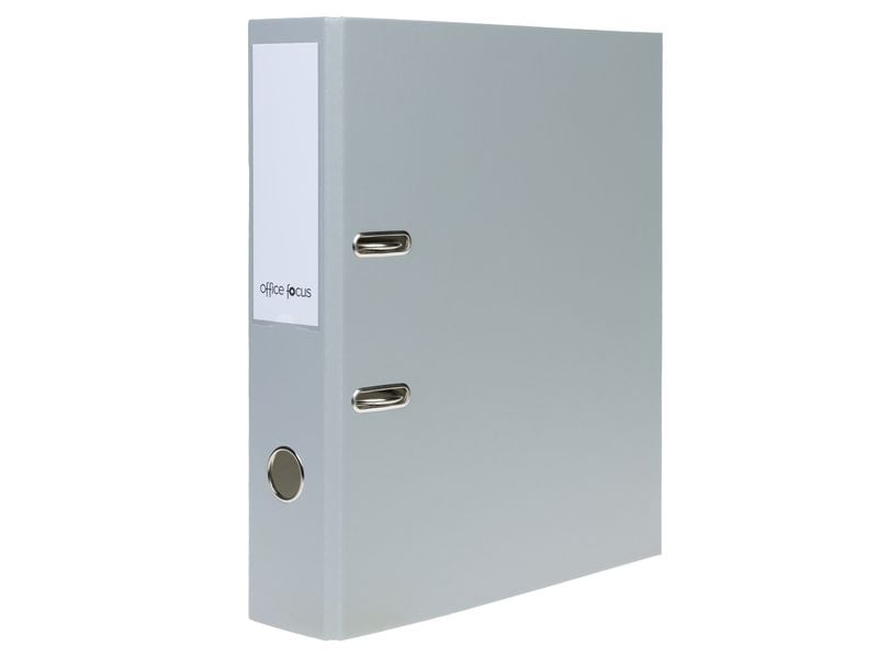 office focus Ordner A4 7 cm, Grau A4-Ordner mit Rückenschild und Griffloch