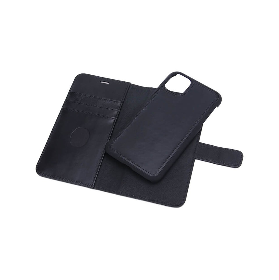 RadiCover - Strålingsbeskyttelse Mobilewallet Læder iPhone 12 PRO Max Exclusive 2in1 Magnetcover- Sort