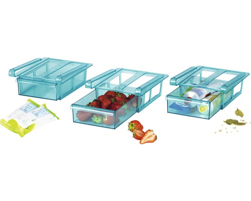 Gourmet Maxx klemlade voor koelkast, set van 3