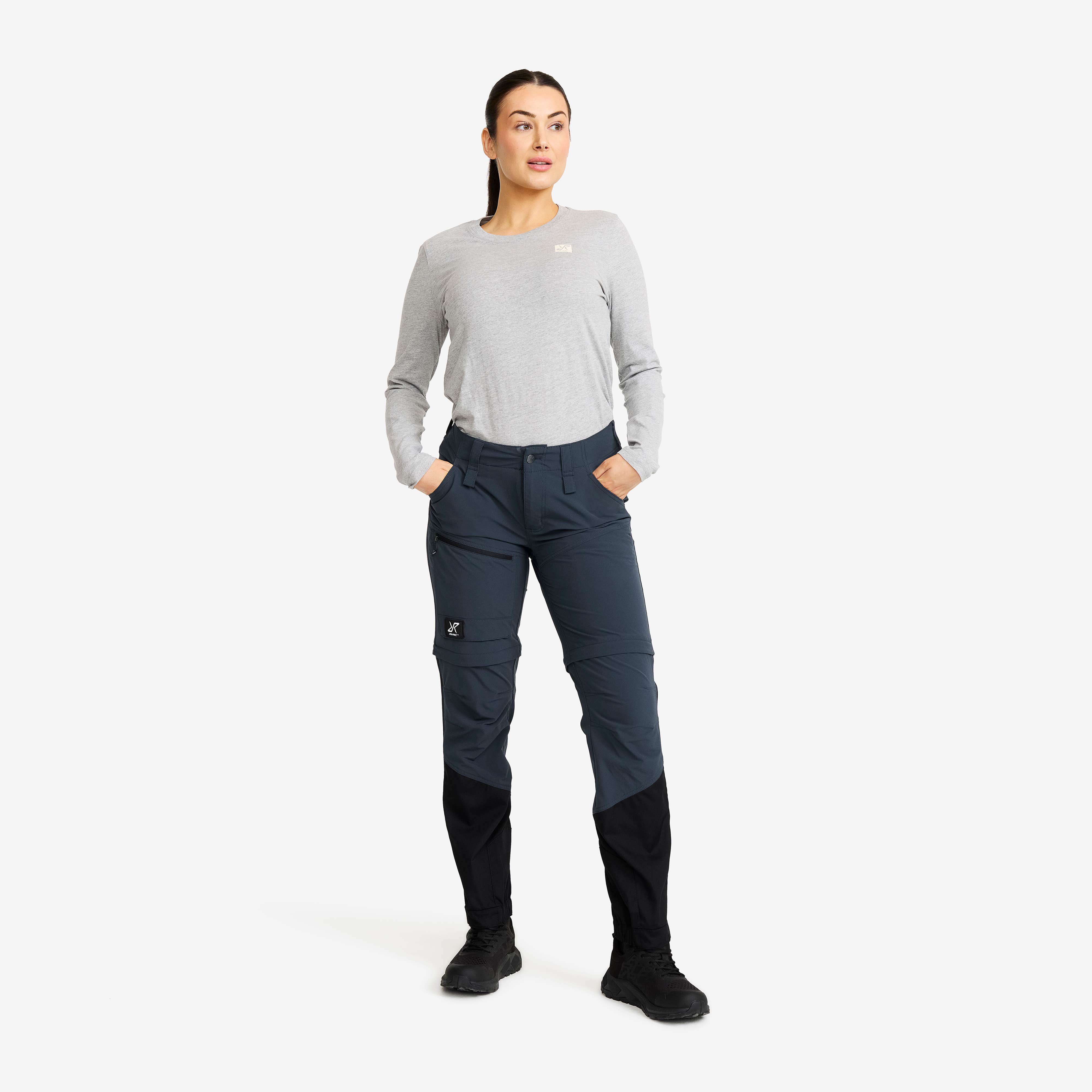 Range Pro Stretch Zip-off Pants Dame Blueberry/Black