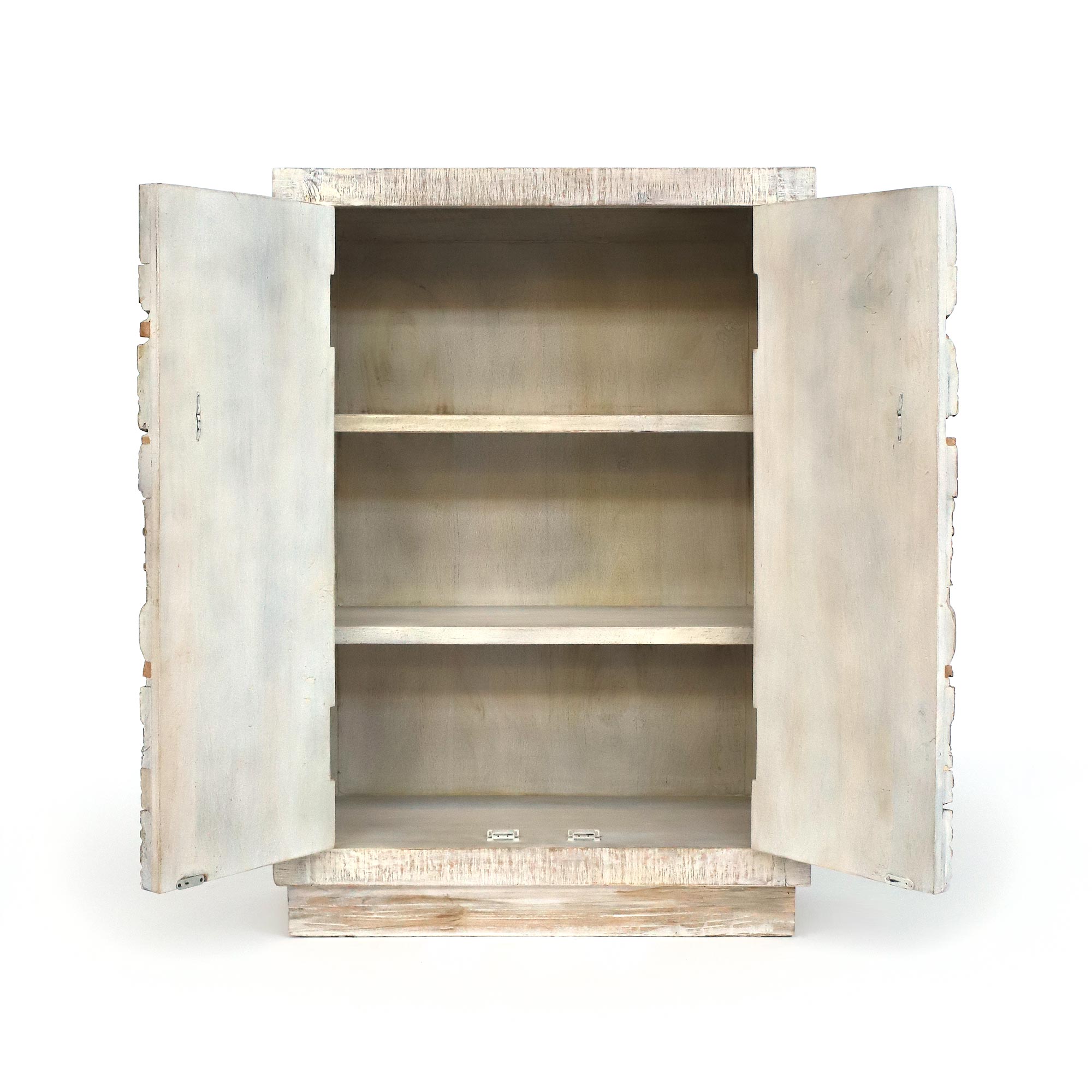 Schrank 'Dandipur' 2-türig, Mangoholz, B 80 cm, H 115 cm, T 40 cm von fischer's lagerhaus
