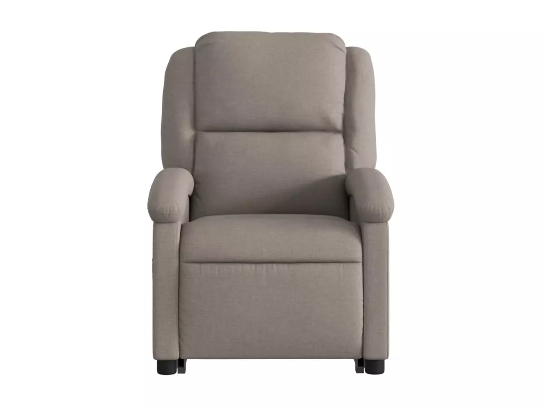 Fauteuil inclinable massant électrique Taupe Tissu