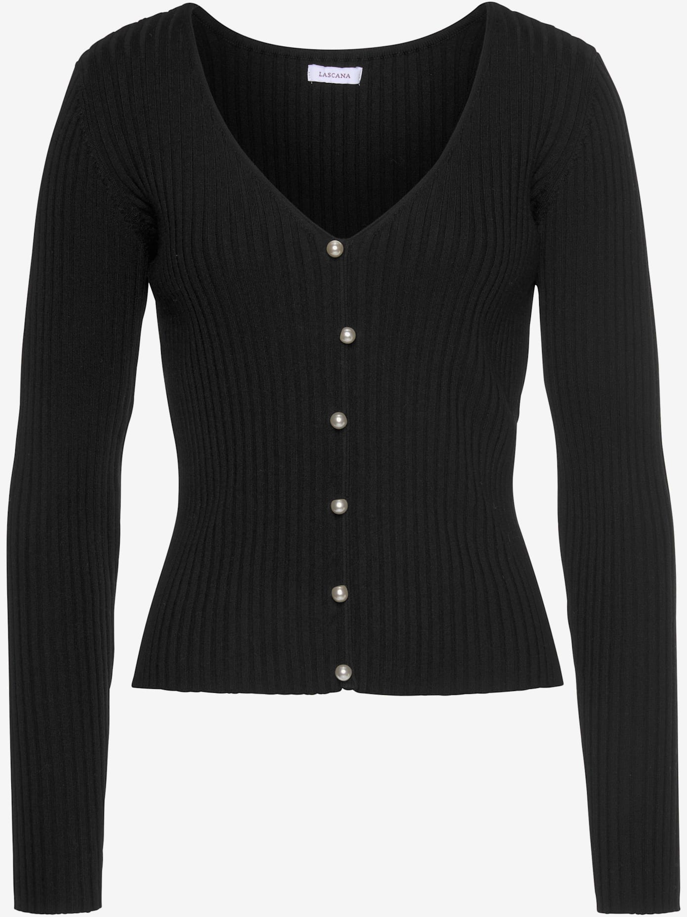 Pull à encolure en v pull affinant avec patte de boutonnage