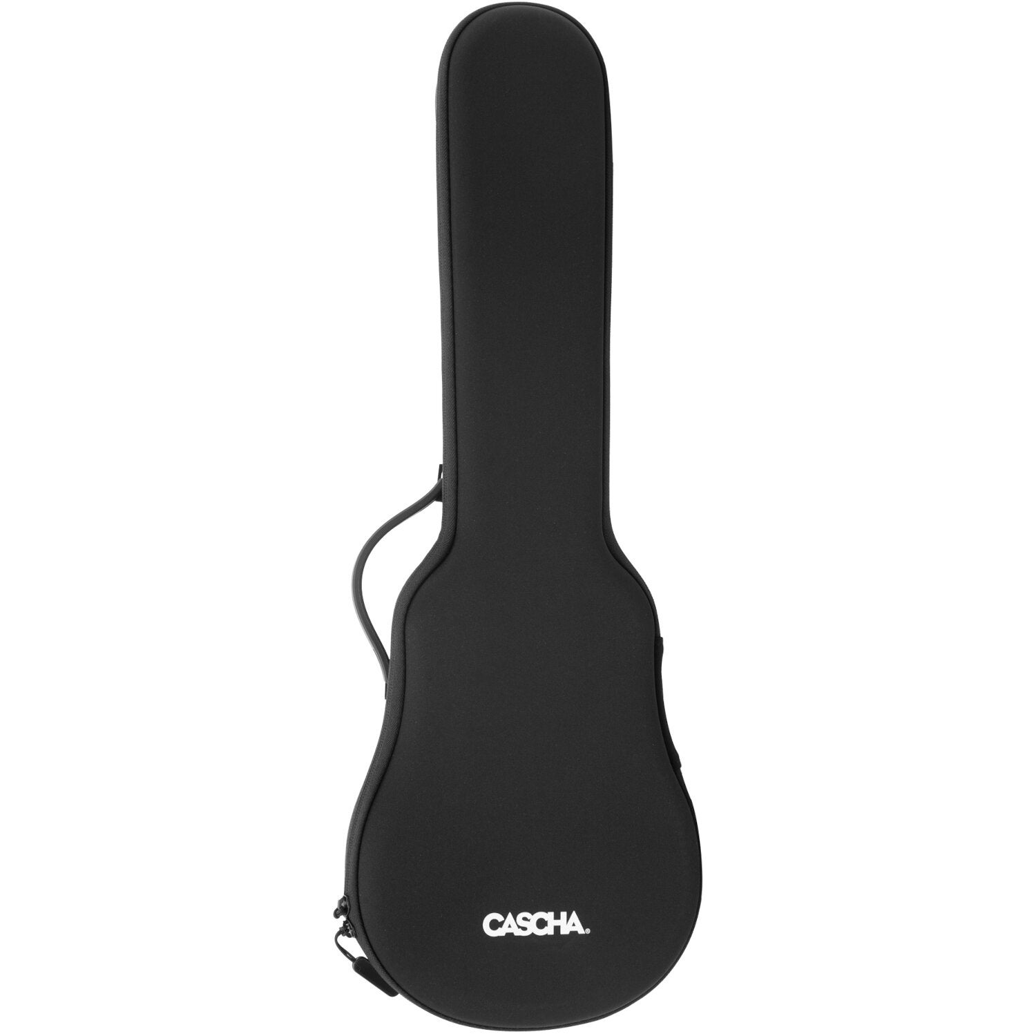Cascha HH 2258E Black elektrisch-akoestische carbon fiber concert ukelele set