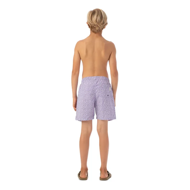 Piupiuchick Short de Bain Léopard Matière Recyclée | Lavande