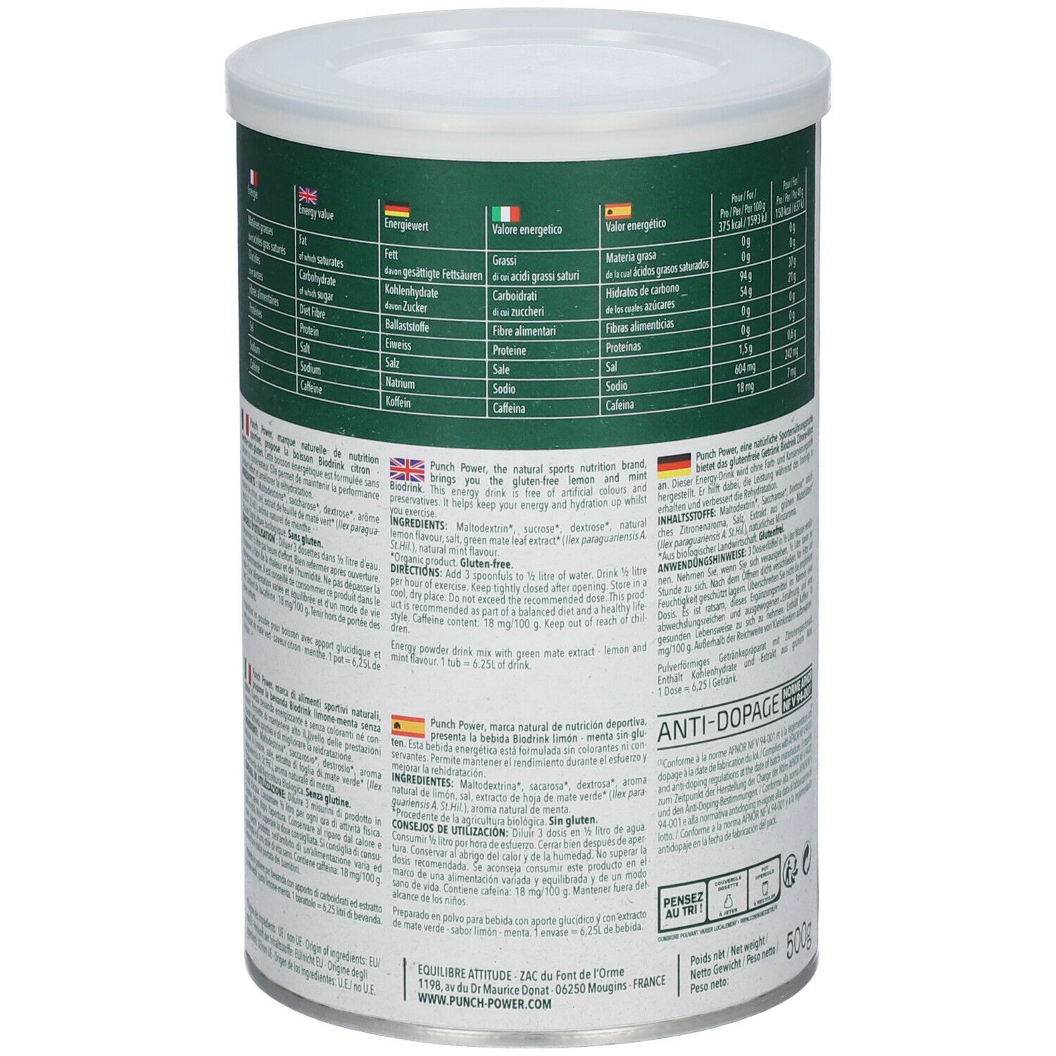 PUNCH POWER Biodrink BIO Zitrone-Minze