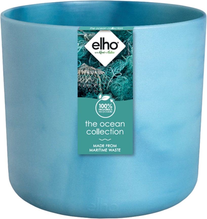 Elho bloempot The Ocean Collection blauw D 22 H 20,4 cm