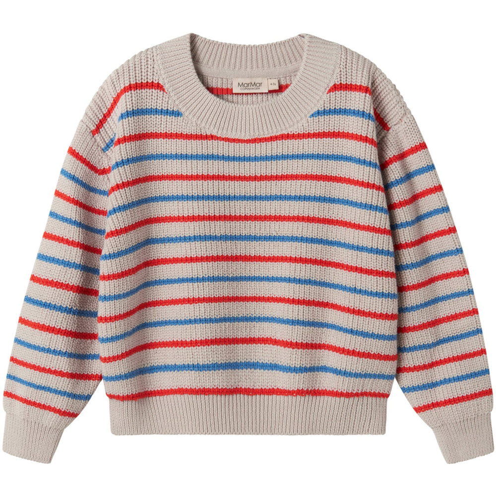 Køb MarMar Cotton Knit EA Stripe Tomato Mix Stripe Teno Strikket Bluse