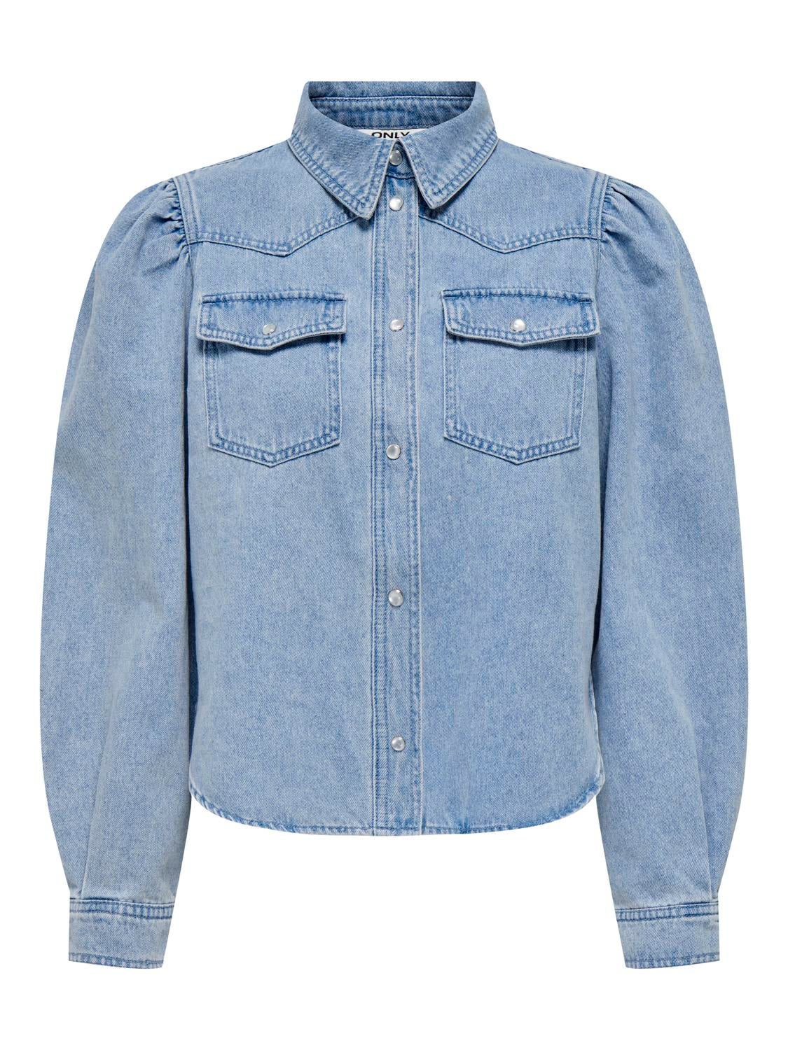 ONLCOREY Jeanshemd Light Blue Denim