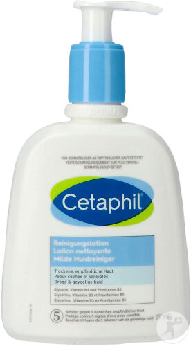 Cetaphil Lotion Nettoyante Peaux Sensibles Sèches À Normales Flacon Pompe 237ml
