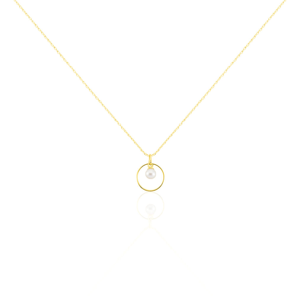Collier Salvine Or Jaune Perle De Culture