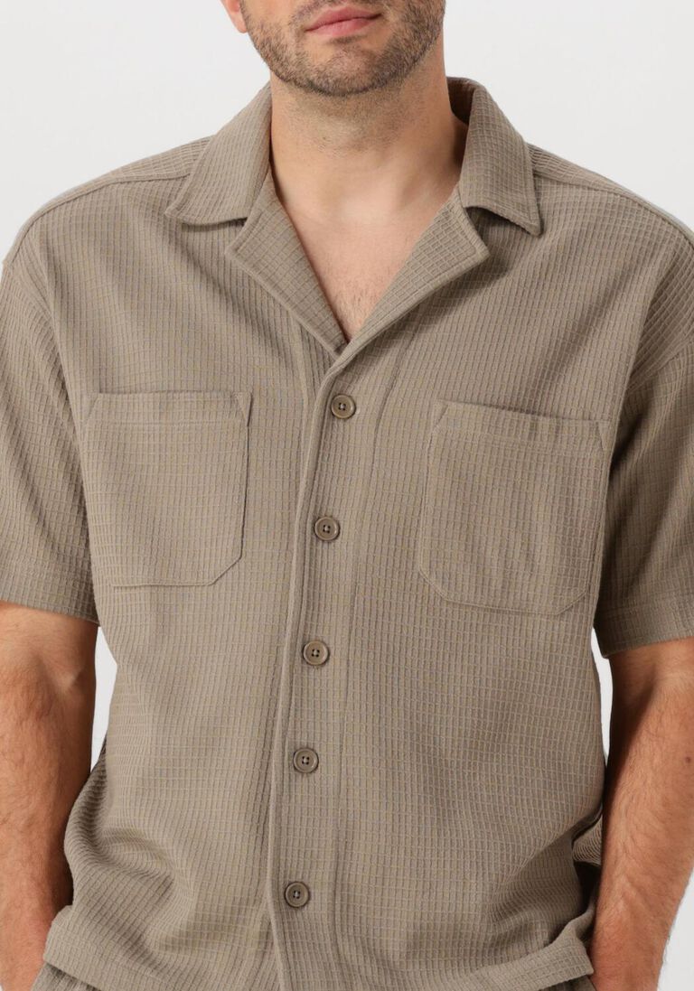 bruine drykorn casual overhemd lauwernz 522160