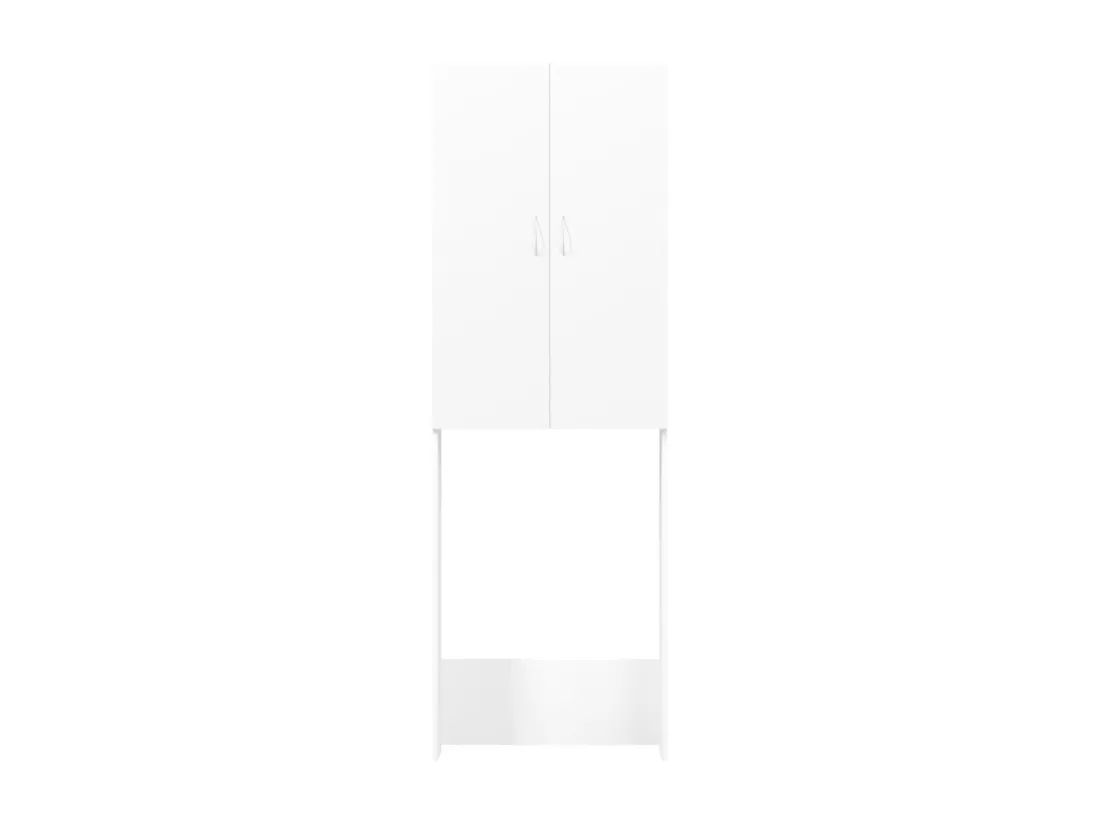 Meuble pour machine à laver Blanc 64x25,5x190 cm