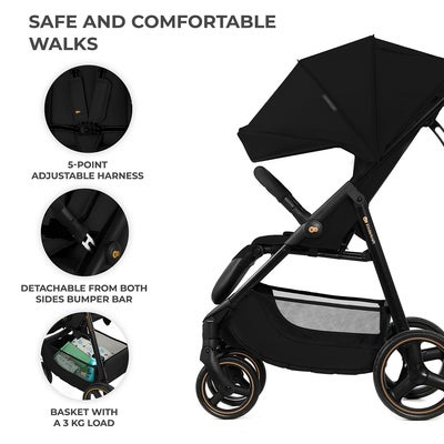 Kinderkraft Trig 3 Trille, Onyx Black