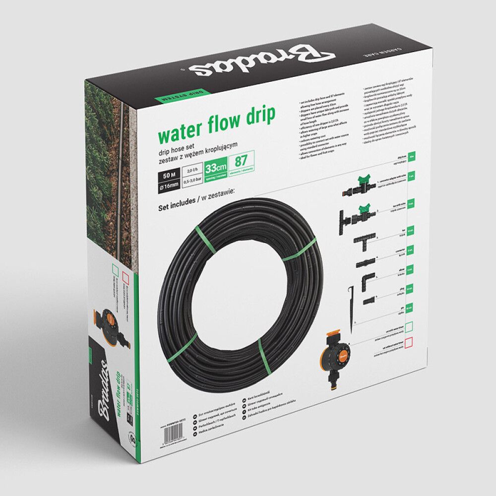 VANNINGSSYSTEM BRADAS SET WITH DRIP HOSE 50M