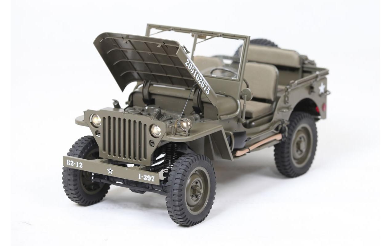 Scale Crawler 1941 MB Willys Jeep ARTR, 1:6<br>1941 Willys Militär Jeep – Ein Traum für jeden Scaler